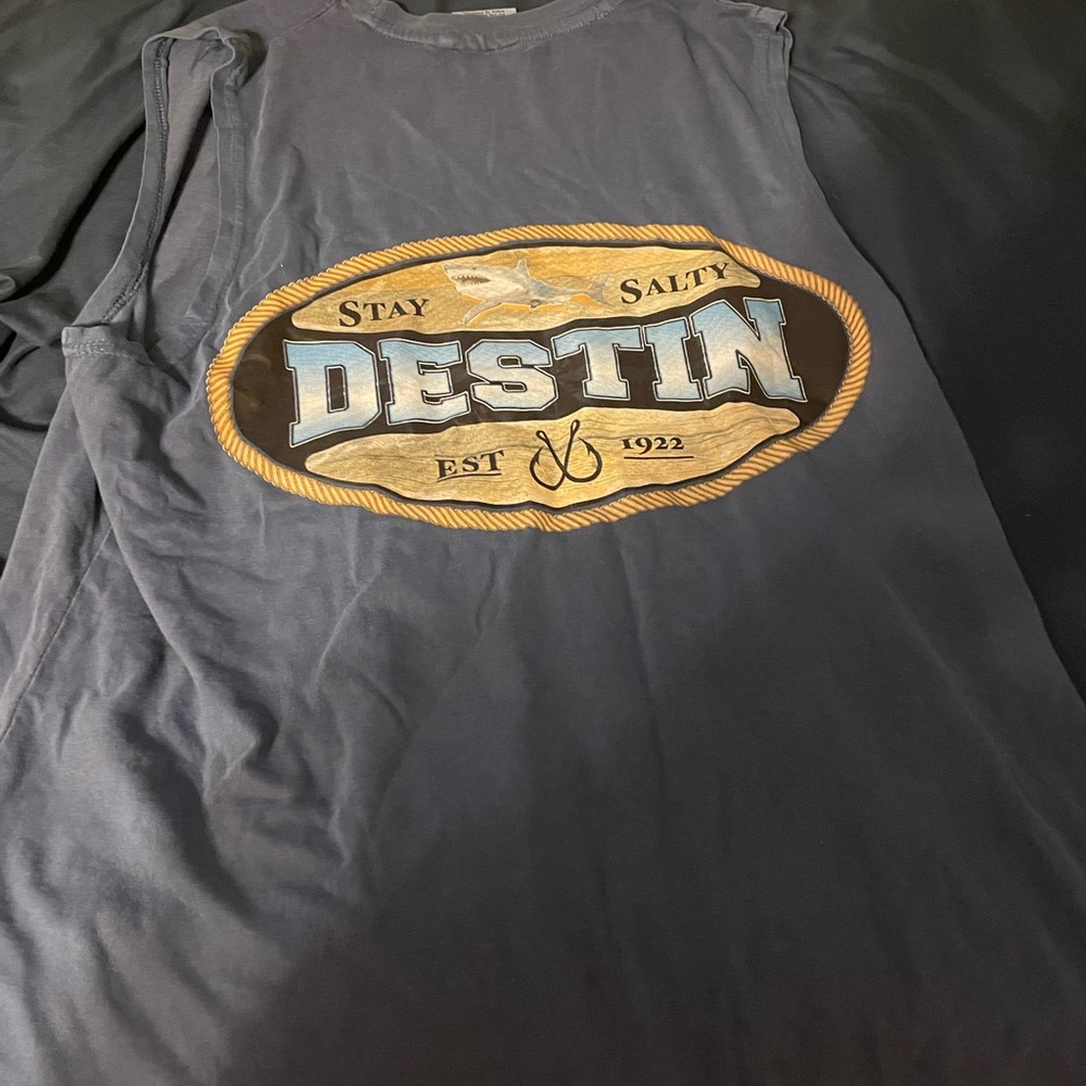 And Alvins island collection navy blue tank top men’s